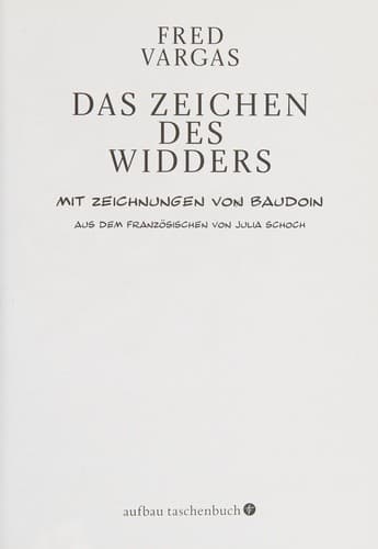 Tapa de Das Zeichen des Widders