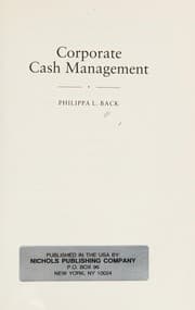 Tapa de Corporate cash management
