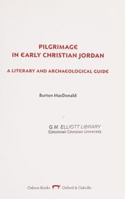 Tapa de Pilgrimage in early Christian Jordan