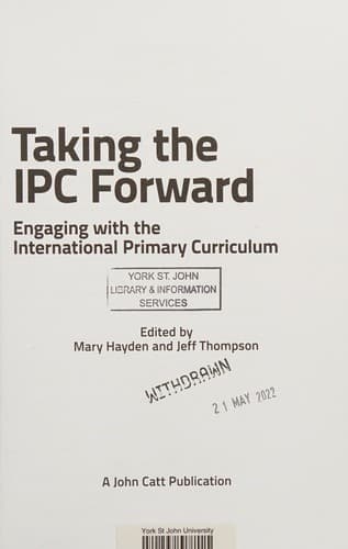 Tapa de Taking the IPC Forward