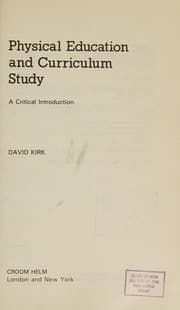 Tapa de Physical education and curriculum study