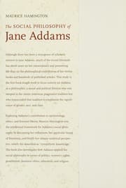 Tapa de The social philosophy of Jane Addams