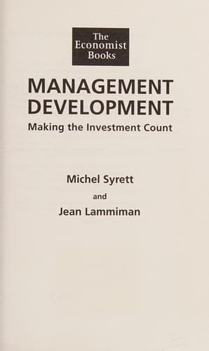 Tapa de Management development