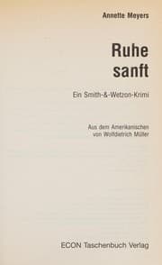 Tapa de Ruhe sanft