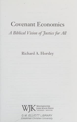 Tapa de Covenant economics