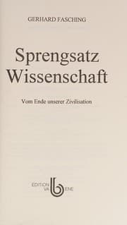 Tapa de Sprengsatz Wissenschaft