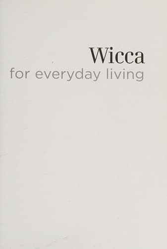 Tapa de Wicca for everyday living