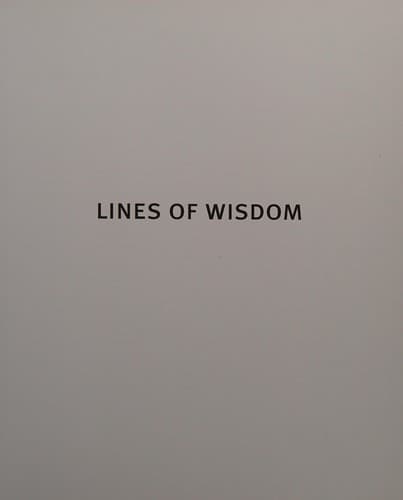 Tapa de Lines of wisdom