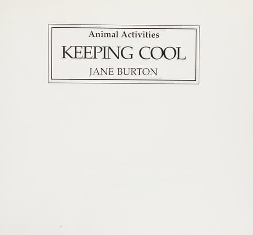 Tapa de Keeping cool