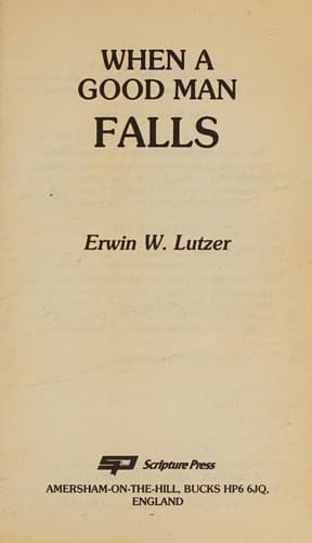 Tapa de When a good man falls