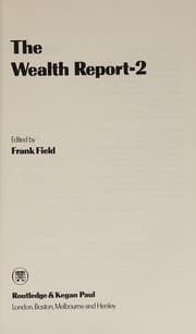 Tapa de The Wealth Report Two (Inequality in Society)