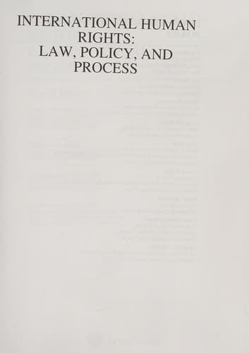 Tapa de International human rights