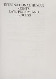 Tapa de International human rights