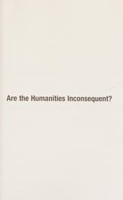 Tapa de Are the Humanities Inconsequent?