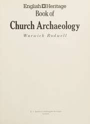 Tapa de English Heritage book of church archaeology
