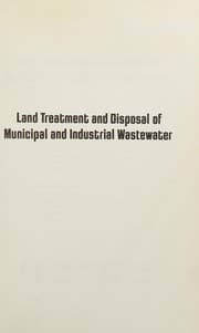 Tapa de Land treatment and disposal of municipal and industrial wastewater