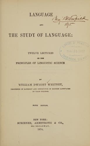 Tapa de Language and the study of language