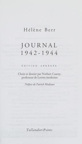 Tapa de Journal, 1942-1944