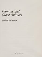 Tapa de Humans and other animals