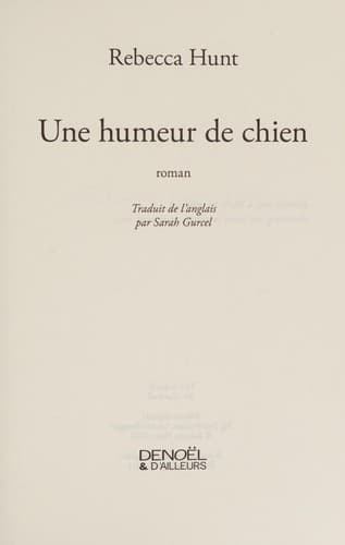 Tapa de Une humeur de chien
