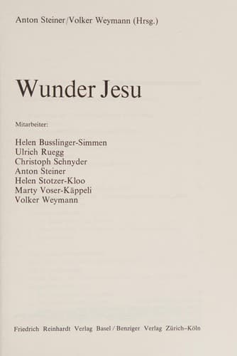 Tapa de Wunder Jesu