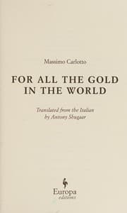 Tapa de For All the Gold in the World