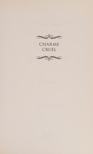 Tapa de Charme cruel