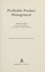 Tapa de Profitable product management