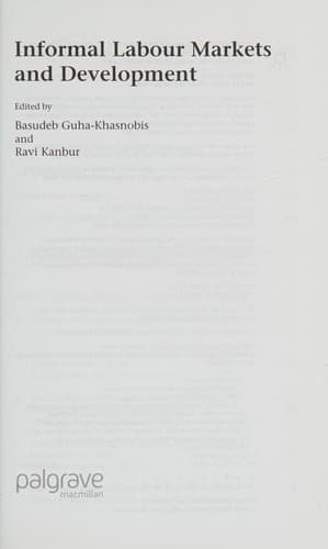 Tapa de Informal labour markets and development