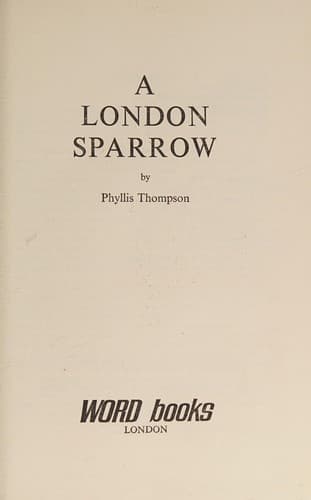 Tapa de A London sparrow