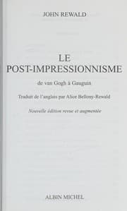 Tapa de Le post-impressionnisme