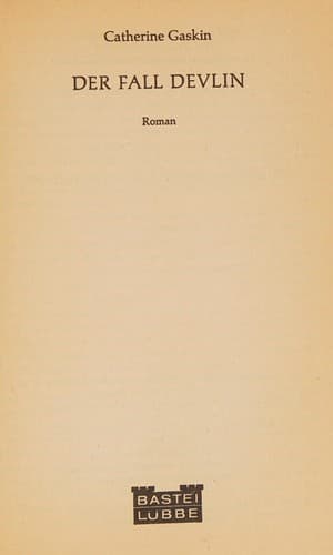 Tapa de Der fall Devlin
