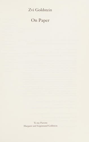 Tapa de On paper