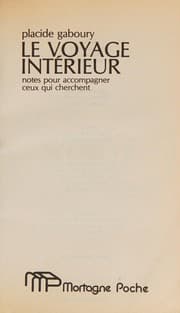 Tapa de Le voyage intérieur