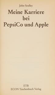 Tapa de Meine Karriere bei PepsiCo und Apple