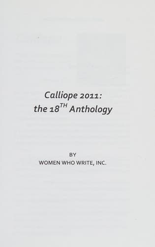 Tapa de Calliope 2011