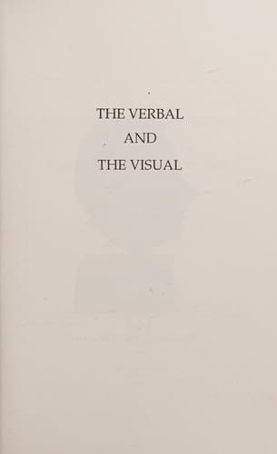 Tapa de The Verbal and the visual