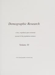 Tapa de Demographic Research, Volume 10