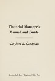 Tapa de Financial manager's manual and guide