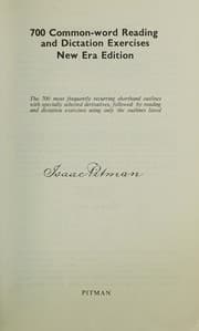 Tapa de 700 Common-word Reading and Dictation Exercises in Pitman's Shorthand