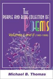 Tapa de The Purple and Blue Collection of Poems, 1982-1998