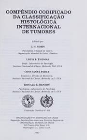 Tapa de A Coded compendium of the international histological classification of tumours