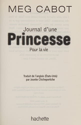 Tapa de Journal d'une Princesse