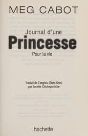 Tapa de Journal d'une Princesse