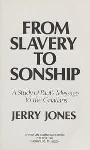Tapa de From Slavery to Sonship