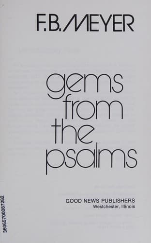 Tapa de Gems from the Psalms