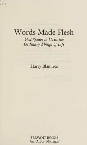 Tapa de Words made flesh