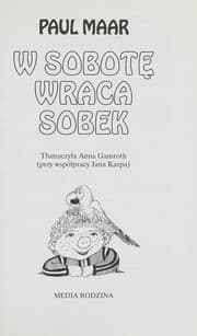 Tapa de W sobotę wraca Sobek