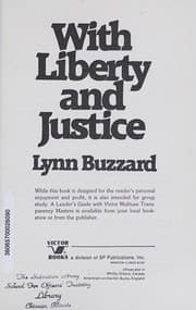 Tapa de With liberty and justice