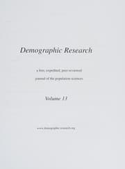 Tapa de Demographic research, volume 13